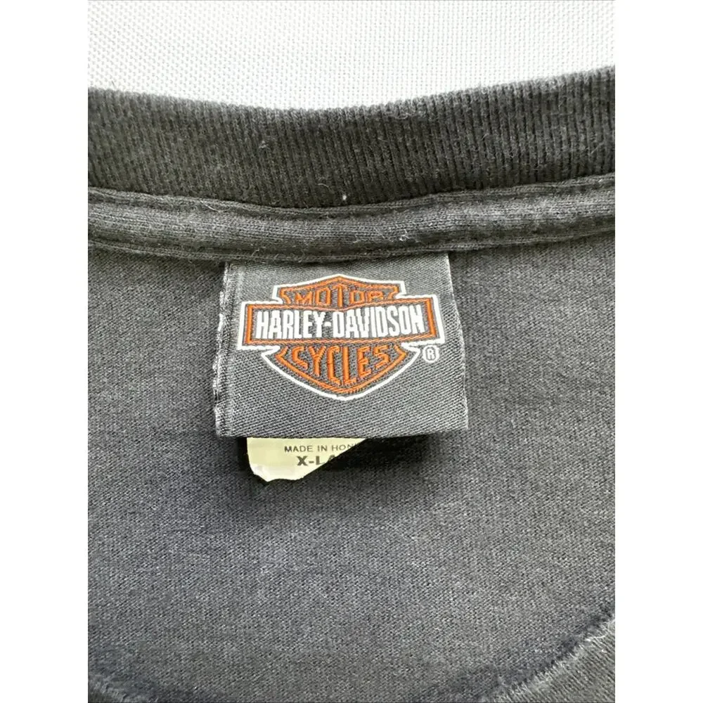 Harley Davidson New Orleans Louisiana Black Mens L Long Sleeve Shirt Graphic Tee
